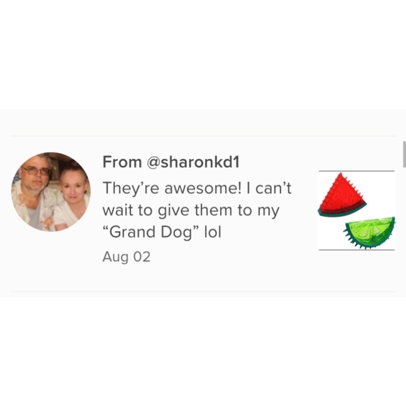 New Large Freezable Pet Teether Cooling Chew Toy Watermelon, - Picture 5 of 7